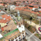 Élő kokárdát alkottak Félegyháza végzős diákjai a városközpontban