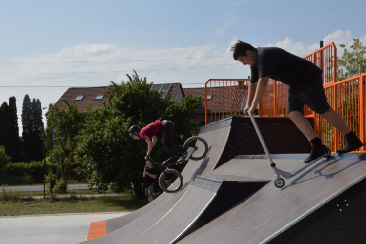 Átadták a BMX freestyle pályát a fiataloknak