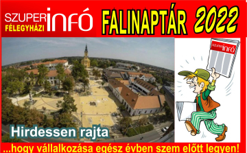 A Szuperinfó már készíti a 2022. évi falinaptárát