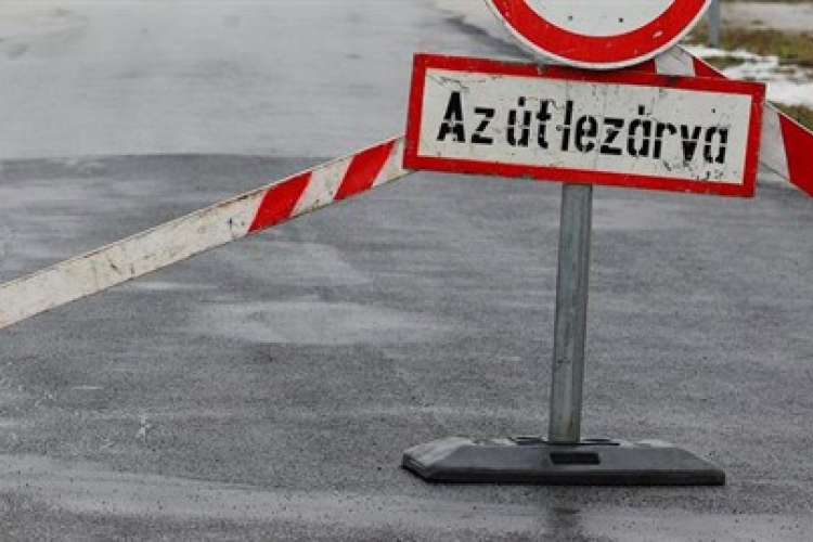 Vasárnap a Kossuth utca egy szakasza lezárásra kerül