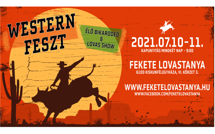 Western Feszt - élő bikarodeó és lovas show Kiskunfélegyházán