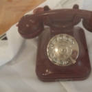 Retro-telefon kiállítás