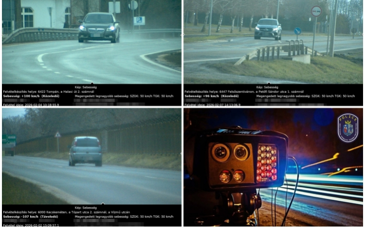 Majdnem ezer gyorshajtót mértek be a vármegyében 