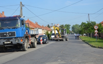 Megkezdődtek a munkálatok a Nefelejcs utcán