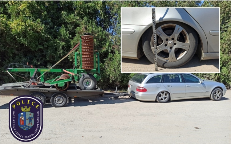 Balesetveszélyes jármű az M5 autópályán
