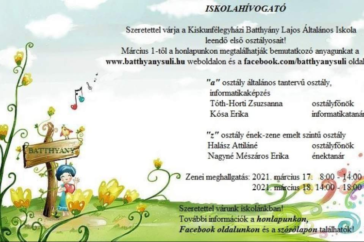 Iskolahívogató a Batthyányba