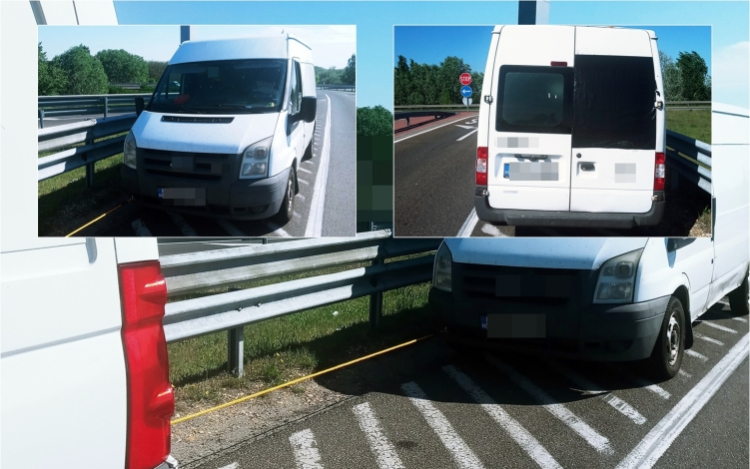 Szabálytalan vontatás hamis rendszámokkal