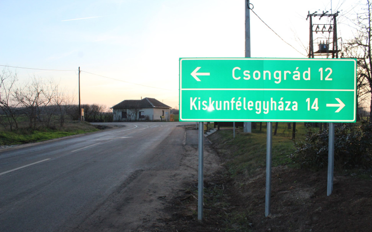 Megújult a 4501-es út 2,7 kilométeres szakasza Tiszaalpáron